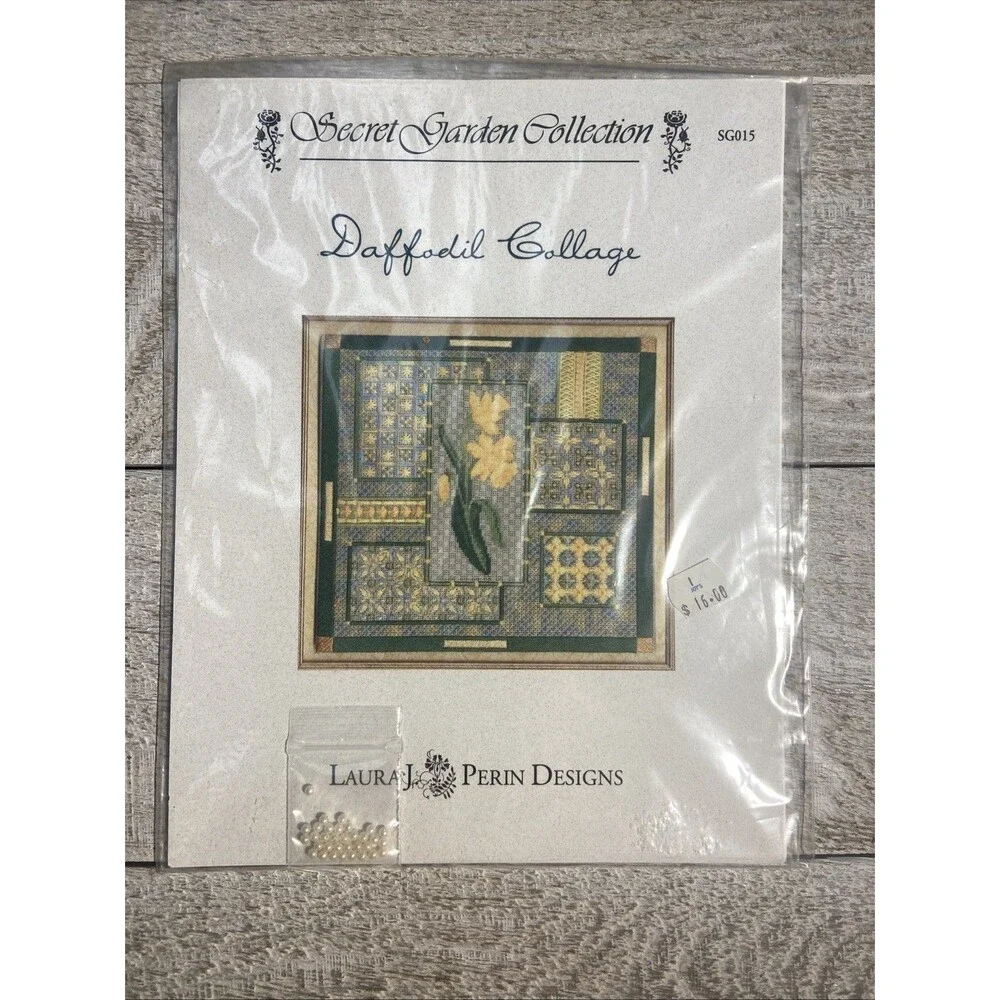 Laura J Perin Design Garden Collection Daffodil Collage Needlepoint